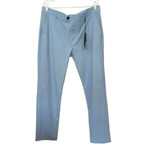 NWT Greyson Montauk Trouser Pants Size 38x32 Wolf Blue Sport Golf Active Preppy